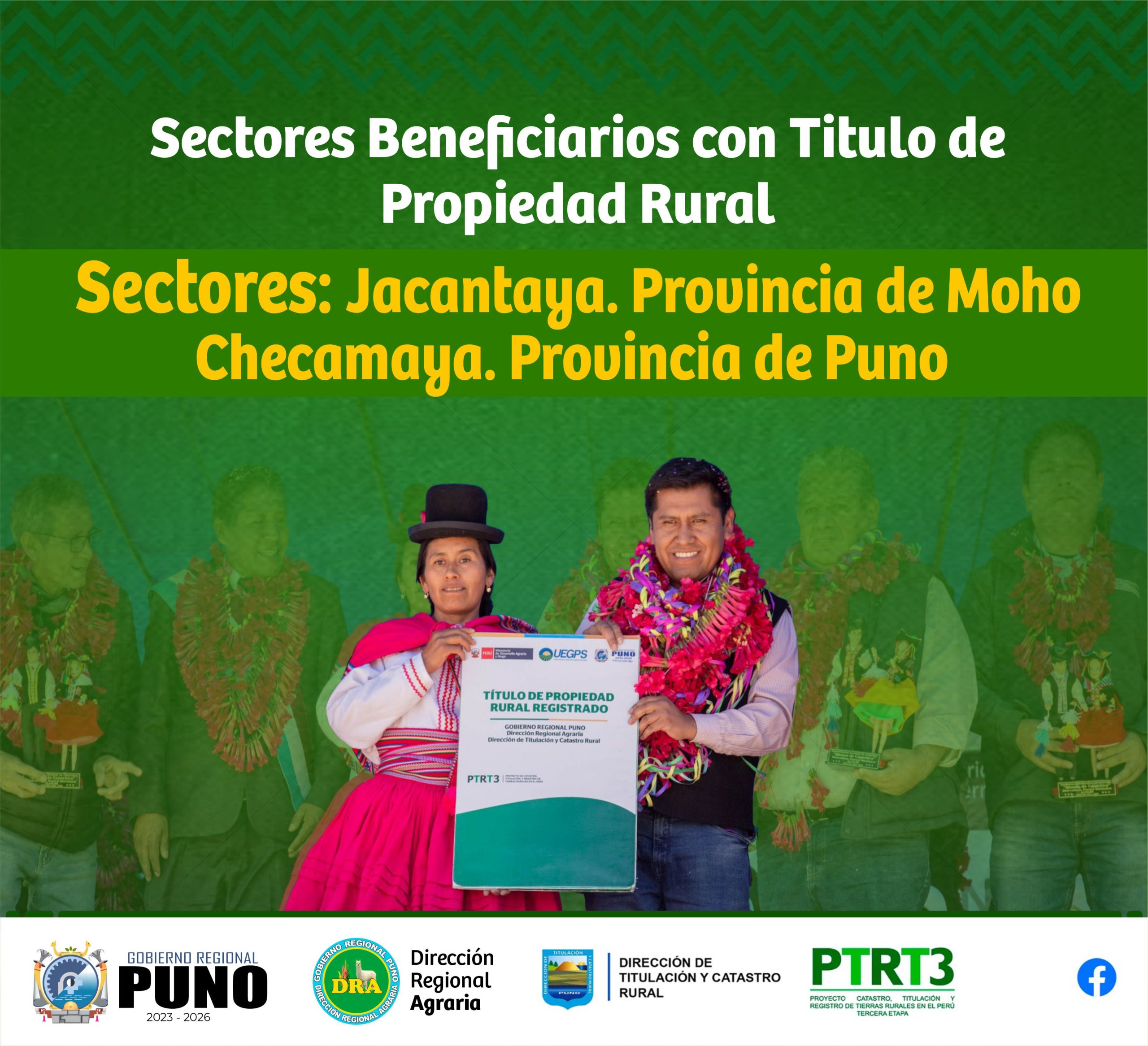 LA DTCR PUBLICA LA RELACIÓN DE BENEFICIARIOS CON TITULOS DE PROPIEDAD RURAL