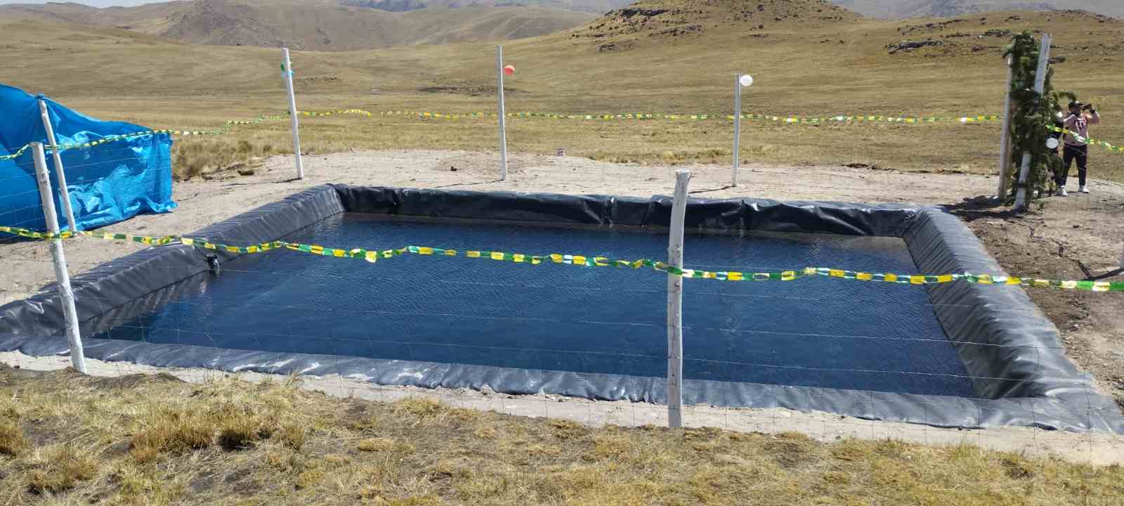 DESDE LA COMUNIDAD DE LLANCACAHUA SE INAGURO EL MICRO RESERVORIO POR PARTE DEL PROYECTO VICUÑAS