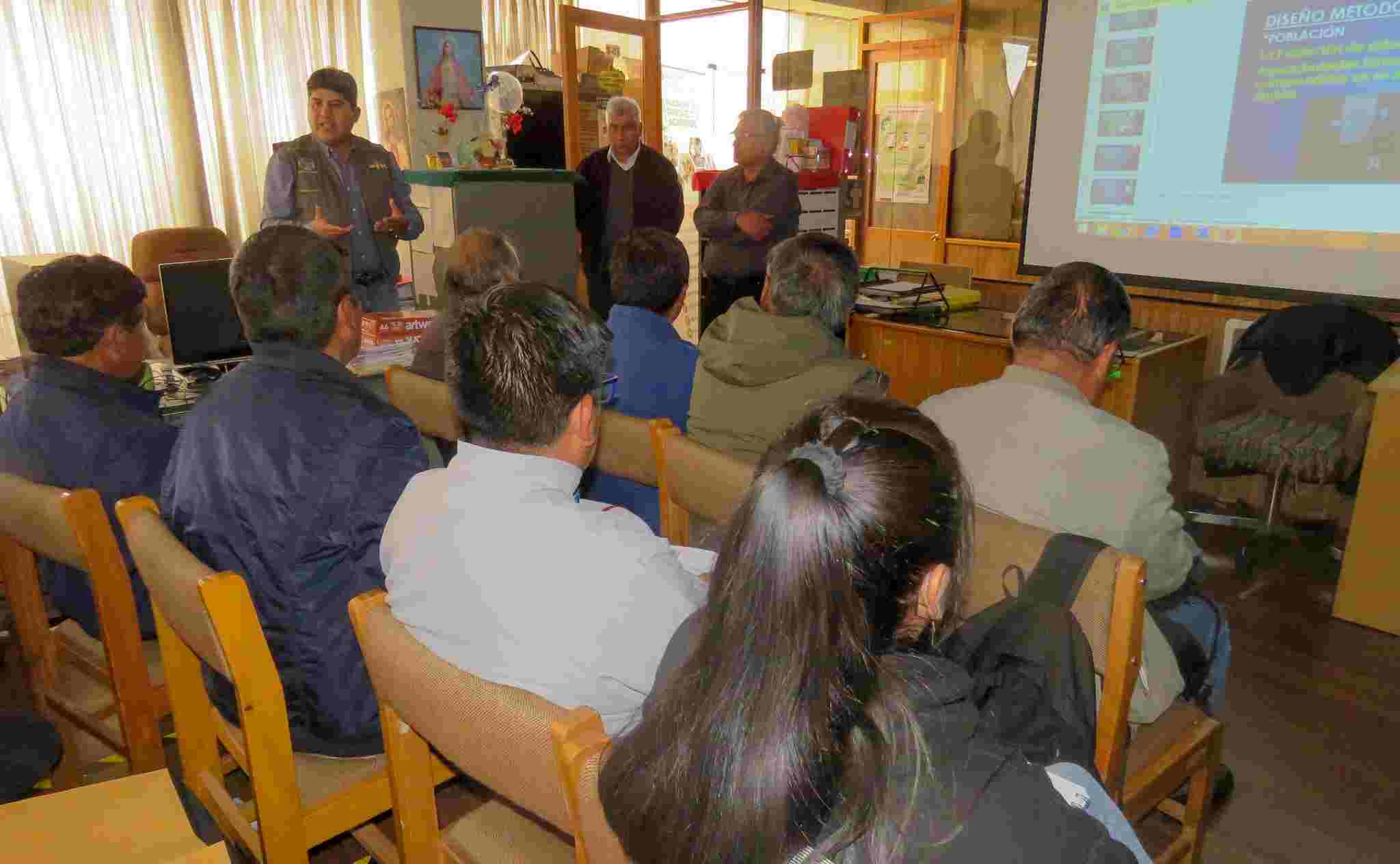 CAPACITACION A LOS ESTADISTICOS AGRARIOS SE LLEVO ACABO EN LA DIRECCION REGIONAL AGRARIA PUNO