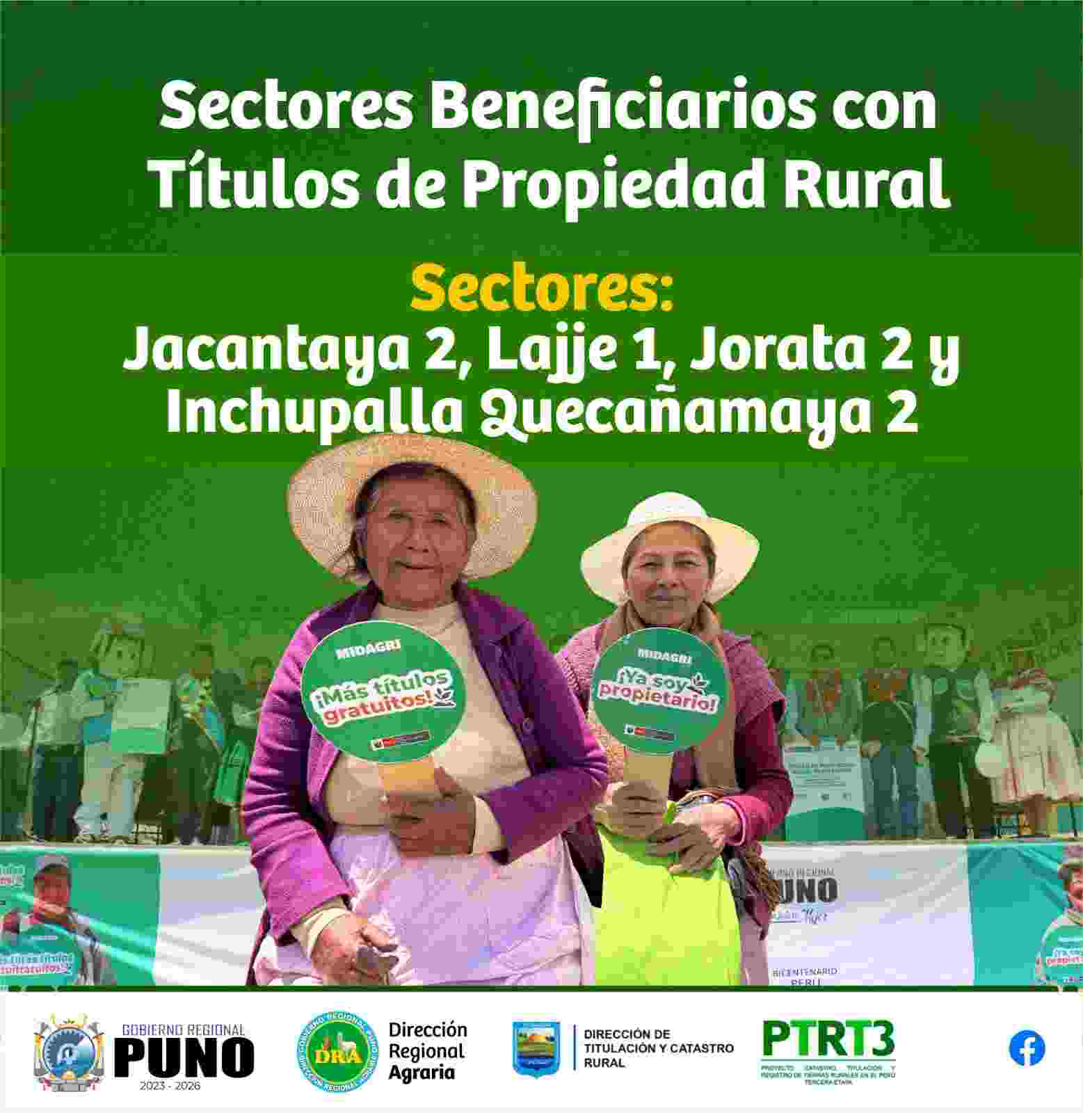 MEDIANTE EL PROYECTO PTRT3 LA DIRECCION DE TITULACION Y CATASTRO RURAL CONTINUA CON LA PUBLICACION DE OTORGAMIENTOS DE TITULOS DE PROPIEDAD RURAL