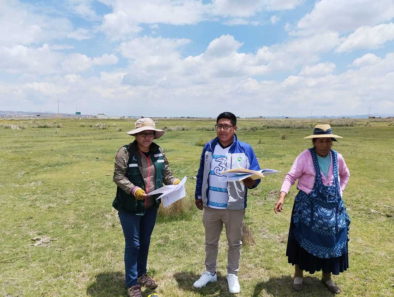 TRABAJOS DE CAMPO PARA LOGRAR INFOMACIÓN CATASTRAL SE VIENE REAIZANDO POR LA DIRECCION DE TITULACION Y CATASTRO RURAL