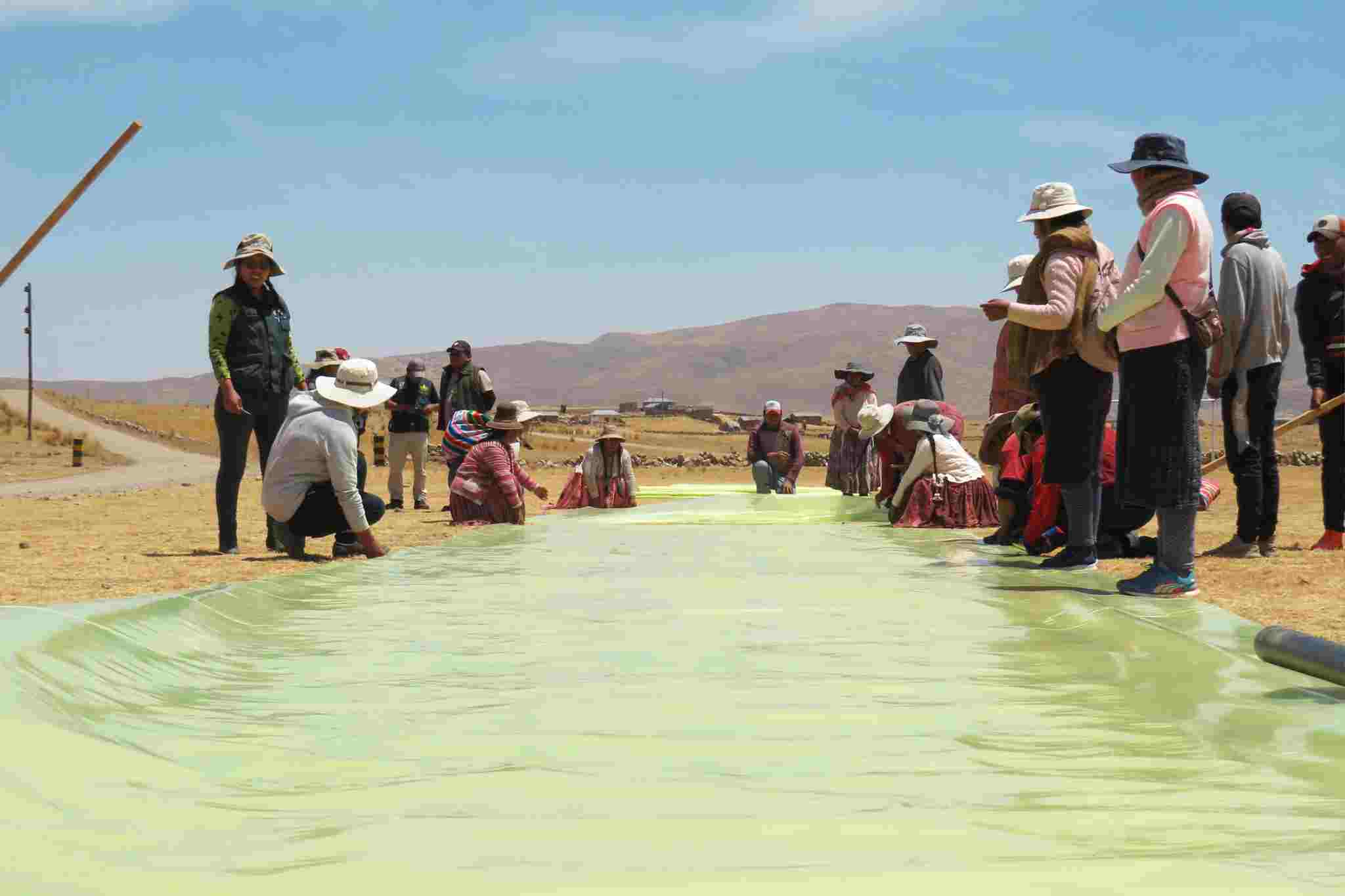 PROYECTO SEGURIDAD ALIMENTARIA CONTINUA CON EL TECHADO DE BIOHUERTOS EN DISTRITOS DE LA REGION DE PUNO Y VERIFICACION DE LA DISTRIBUCION DE GALLINAS EN AZANGARO
