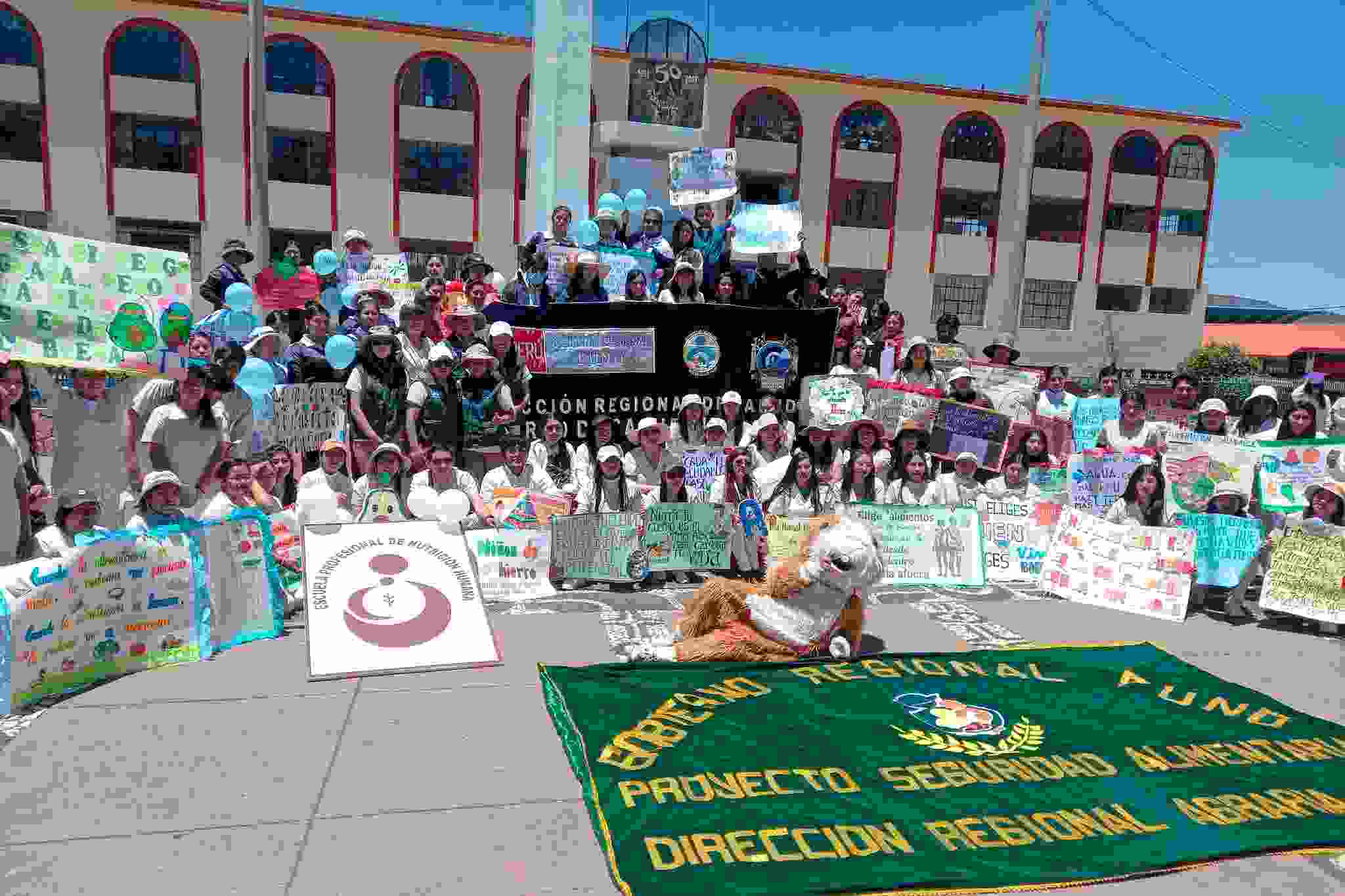 PROYECTO SEGURIDAD ALIMENTARIA PARTICIPA ACTIVAMENTE EN EL I GRAN PASACALLE POR EL DIA MUNDIAL DE LA ALIMENTACIÓN