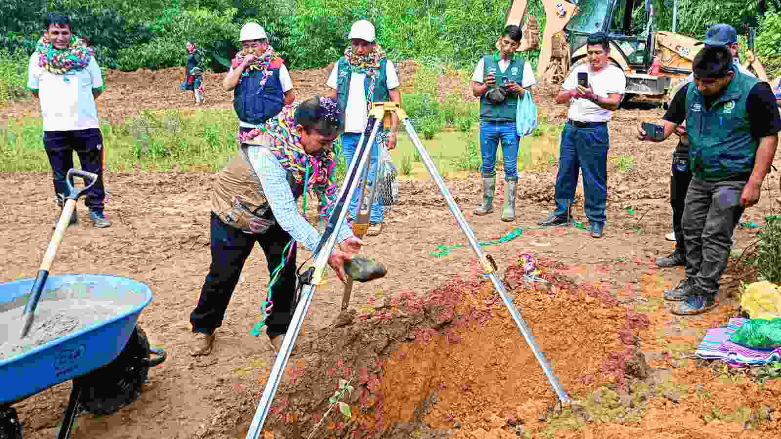 MASSIAPO ALTO INAMBARI INICIA LA CONSTRUCCIÓN DE UN VIVERO CENTRALIZADO QUE BENEFICIARÁ A MÁS DE 1,000 PRODUCTORES.