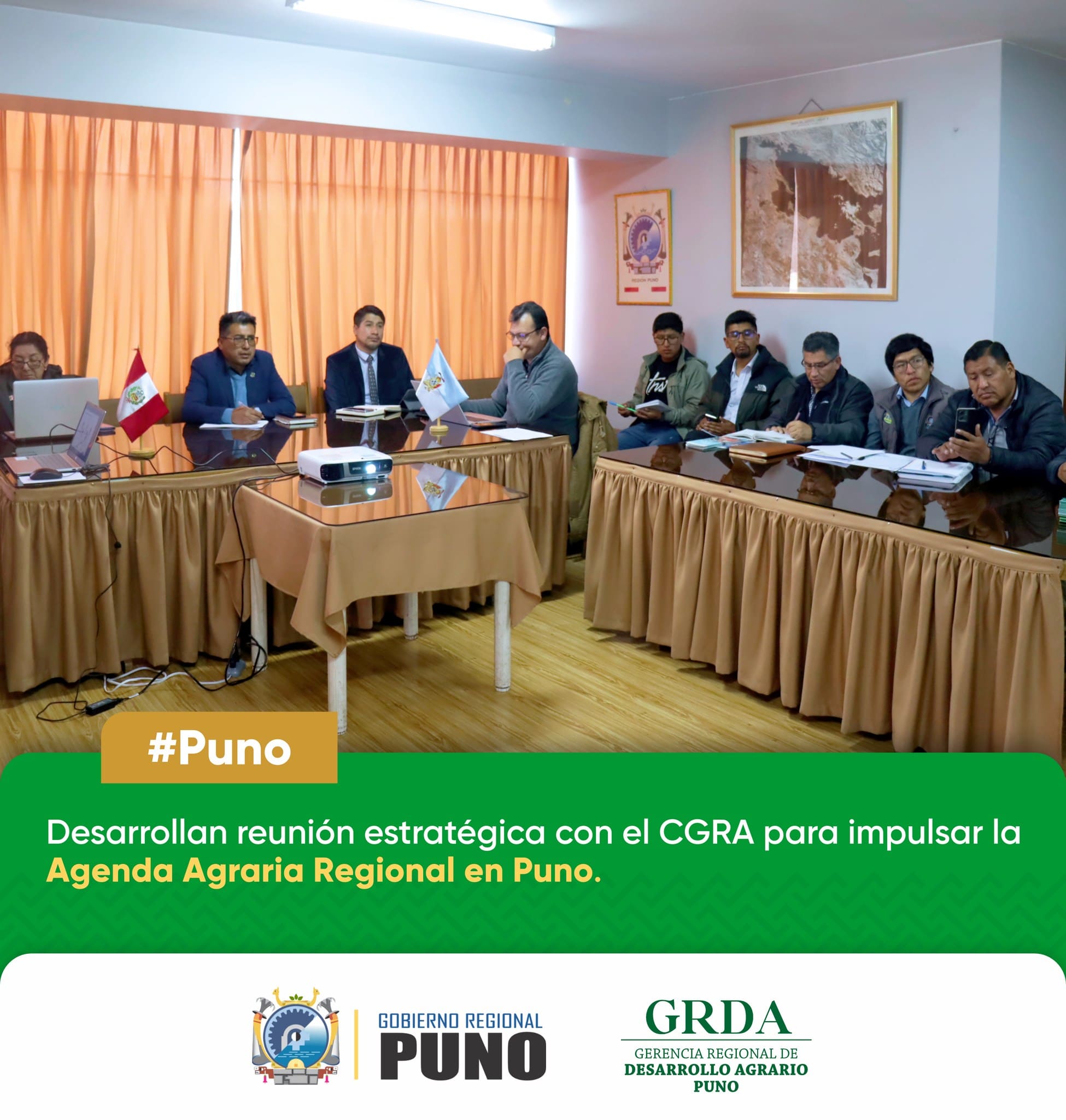 REUNIÓN ESTRATÉGICA CON EL CGRA PARA IMPULSAR LA AGENDA AGRARIA REGIONAL EN PUNO